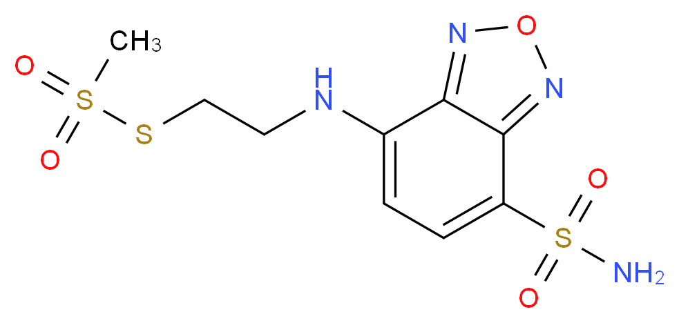 N-[4-(Aminosulfonyl)-2,1,3-benzoxadiazol-7-yl]-2-aminoethyl Methanethiosulfonate_分子结构_CAS_352000-01-2)