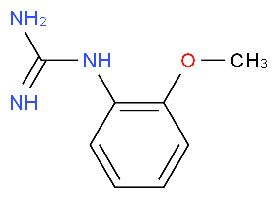 1-(2-methoxyphenyl)guanidine_分子结构_CAS_61705-89-3