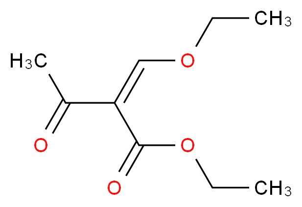 ethyl (2Z)-2-(ethoxymethylidene)-3-oxobutanoate_分子结构_CAS_3788-94-1