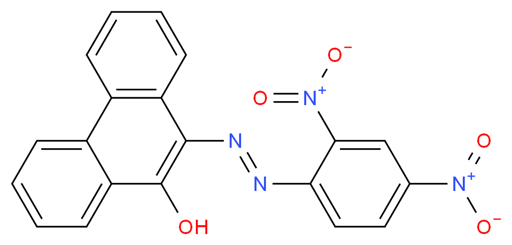 10-[(E)-2-(2,4-dinitrophenyl)diazen-1-yl]phenanthren-9-ol_分子结构_CAS_54261-71-1