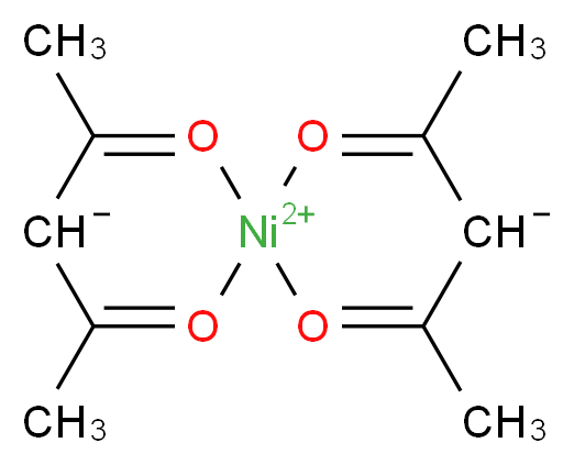 2,4,8,10-tetramethyl-1$l^{3},5$l^{3}-dioxa-7$l^{3},11$l^{3}-dioxa-6-nickelaspiro[5.5]undeca-1,4,7,10-tetraene-6,6-bis(ylium)-3,9-diide_分子结构_CAS_3264-82-2