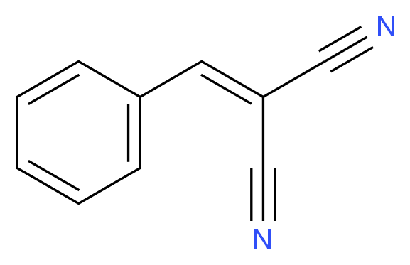 2-(phenylmethylidene)propanedinitrile_分子结构_CAS_2700-22-3