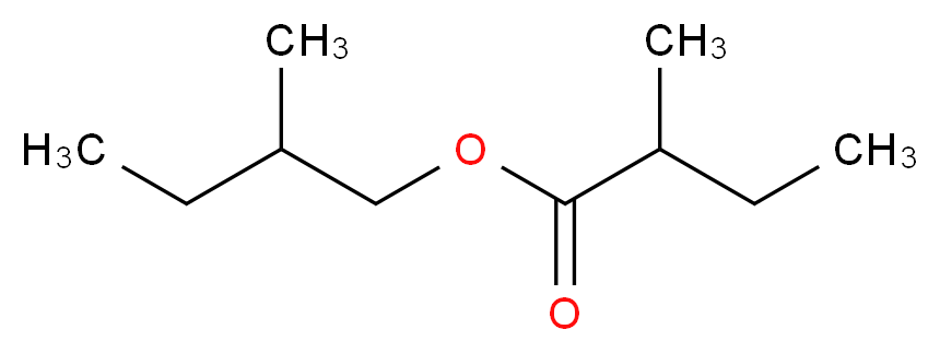 2-methylbutyl 2-methylbutanoate_分子结构_CAS_2445-78-5