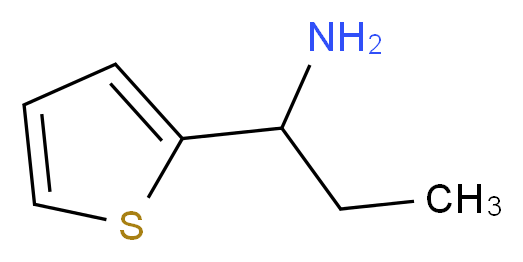 1-(thiophen-2-yl)propan-1-amine_分子结构_CAS_6315-55-5