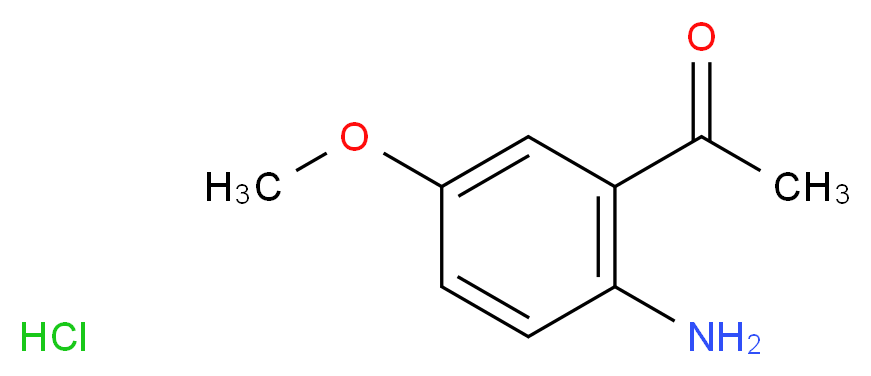 1-(2-amino-5-methoxyphenyl)ethan-1-one hydrochloride_分子结构_CAS_70945-40-3