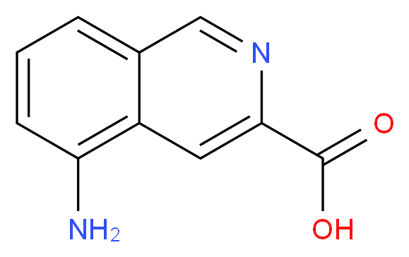 5-aminoisoquinoline-3-carboxylic acid_分子结构_CAS_80066-71-3