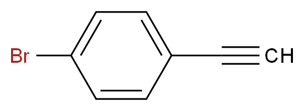 (4-Bromphenyl)acetylene_分子结构_CAS_766-96-1)