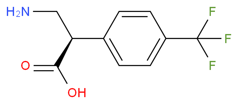 (R)-3-(p-Trifluoromethylphenyl)-beta-alanine_分子结构_CAS_774178-39-1)