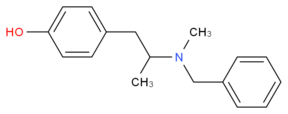 4-{2-[benzyl(methyl)amino]propyl}phenol_分子结构_CAS_87182-32-9