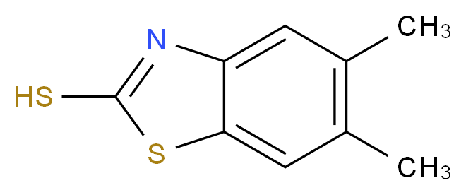 5,6-Dimethylbenzo[d]thiazole-2-thiol_分子结构_CAS_80087-70-3)