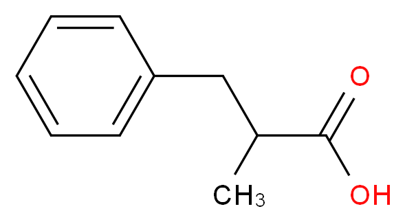 2-methyl-3-phenylpropanoic acid_分子结构_CAS_1009-67-2