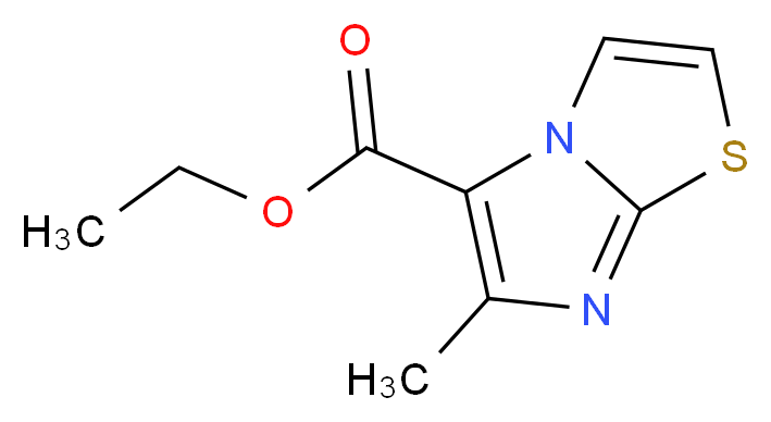 ethyl 6-methylimidazo[2,1-b][1,3]thiazole-5-carboxylate_分子结构_CAS_57626-37-6