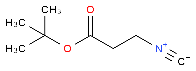 3-异氰基丙酸叔丁酯_分子结构_CAS_364046-20-8)