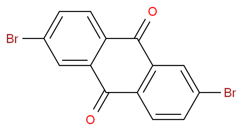 2,6-dibromo-9,10-dihydroanthracene-9,10-dione_分子结构_CAS_633-70-5