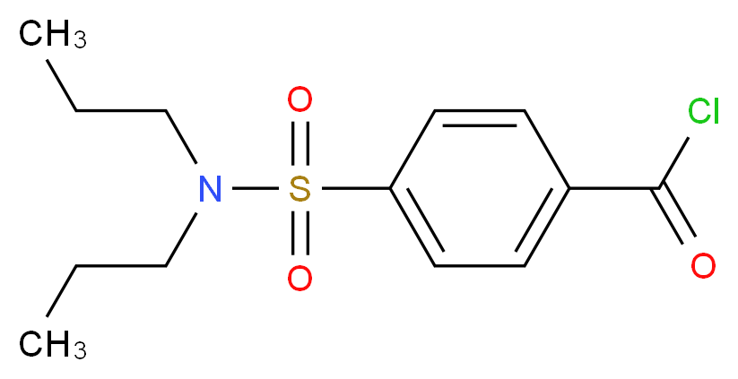 4-[(dipropylamino)sulfonyl]benzene-1-carbonyl chloride_分子结构_CAS_29171-72-0)