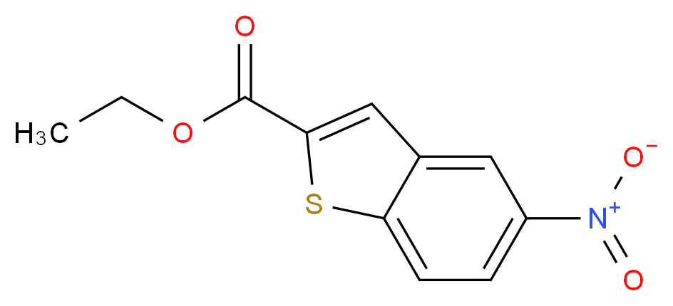 Ethyl 5-nitro-1-benzothiophene-2-carboxylate_分子结构_CAS_25785-09-5)