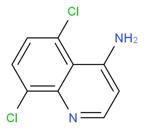 4-AMINO-5,8-DICHLOROQUINOLINE_分子结构_CAS_948292-69-1)