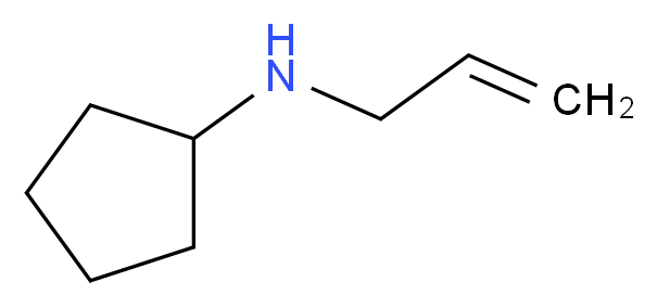 N-(prop-2-en-1-yl)cyclopentanamine_分子结构_CAS_55611-39-7