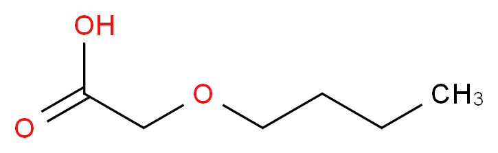 2-butoxyacetic acid_分子结构_CAS_2516-93-0