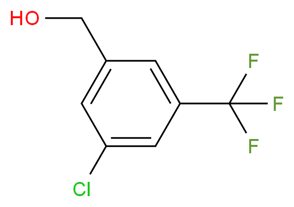 [3-chloro-5-(trifluoromethyl)phenyl]methanol_分子结构_CAS_886496-87-3