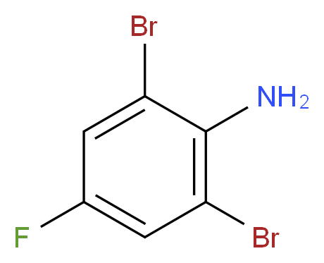 2,6-Dibromo-4-fluoroaniline 98%_分子结构_CAS_344-18-3)