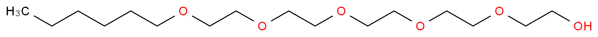Pentaethylene glycol monohexyl ether_分子结构_CAS_86674-95-5)