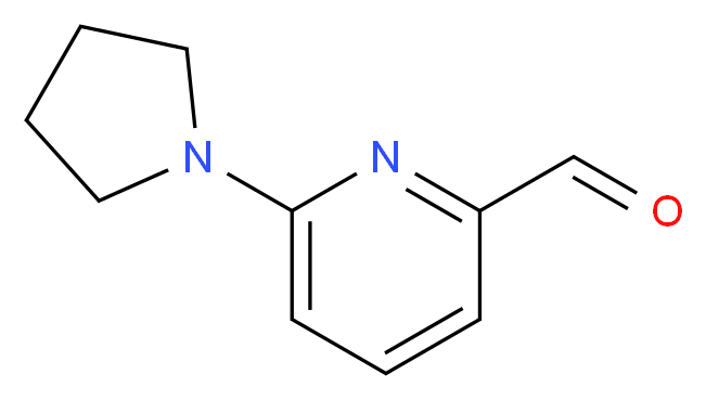 6-(pyrrolidin-1-yl)pyridine-2-carbaldehyde_分子结构_CAS_230618-24-3