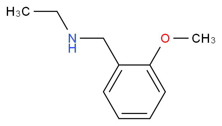 ethyl[(2-methoxyphenyl)methyl]amine_分子结构_CAS_62924-83-8