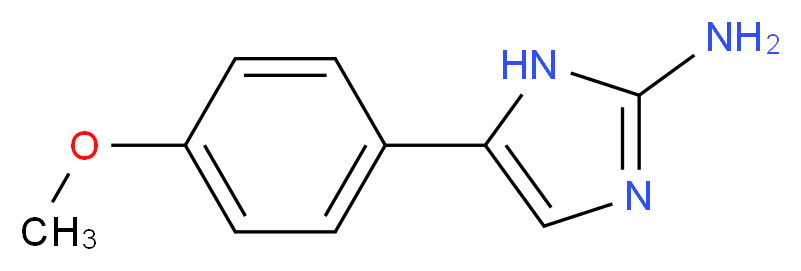 5-(4-Methoxyphenyl)-1H-imidazol-2-amine_分子结构_CAS_60472-20-0)