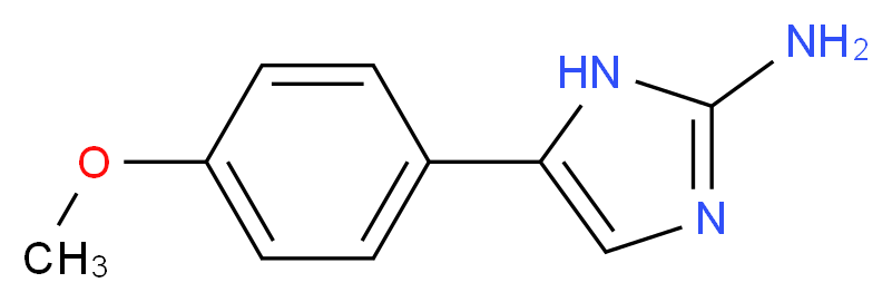 5-(4-methoxyphenyl)-1H-imidazol-2-amine_分子结构_CAS_60472-20-0)