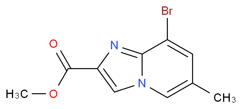 methyl 8-bromo-6-methylimidazo[1,2-a]pyridine-2-carboxylate_分子结构_CAS_1171424-92-2