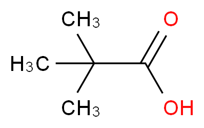 2,2-dimethylpropanoic acid_分子结构_CAS_75-98-9