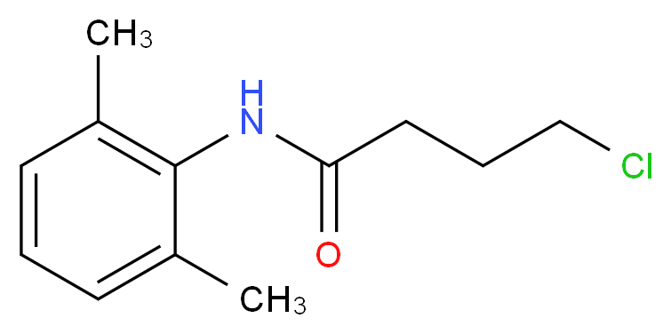 4-chloro-N-(2,6-dimethylphenyl)butanamide_分子结构_CAS_77470-76-9