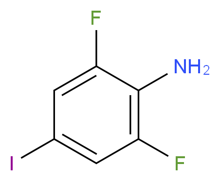 2,6-Difluoro-4-iodoaniline_分子结构_CAS_141743-49-9)