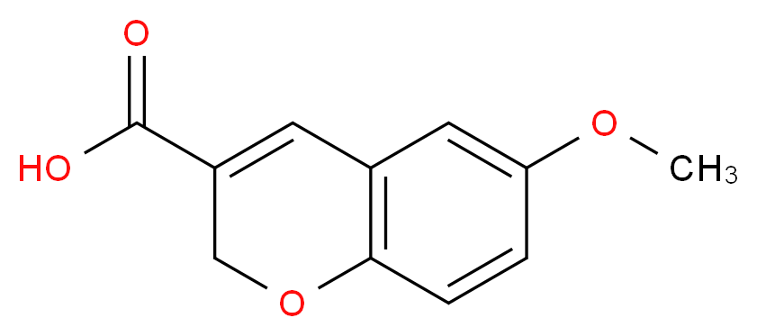 6-methoxy-2H-chromene-3-carboxylic acid_分子结构_CAS_57543-62-1