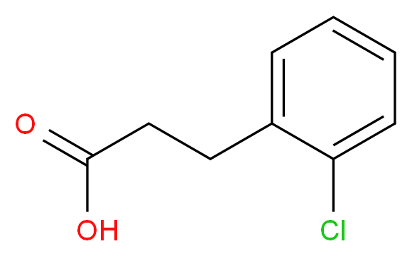 3-(2-chlorophenyl)propanoic acid_分子结构_CAS_1643-28-3