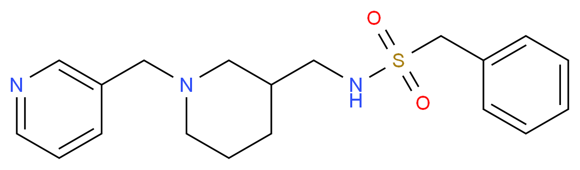 1-phenyl-N-{[1-(3-pyridinylmethyl)-3-piperidinyl]methyl}methanesulfonamide_分子结构_CAS_)