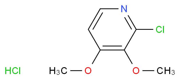 2-CHLORO-3,4-DIMETHOXYPYRIDINE HYDROCHLORIDE_分子结构_CAS_101664-59-9)