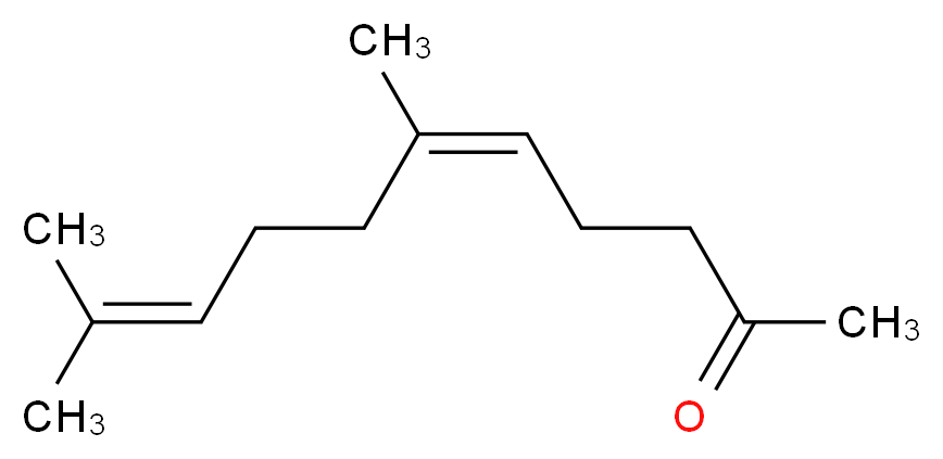 (5Z)-6,10-dimethylundeca-5,9-dien-2-one_分子结构_CAS_3879-26-3