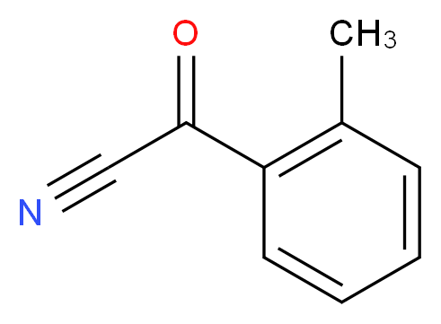 2-methylbenzoyl cyanide_分子结构_CAS_5955-73-7