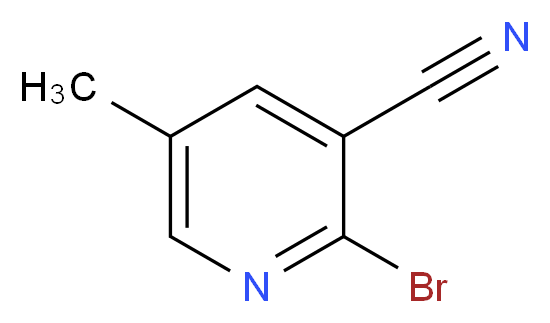2-Bromo-5-methylnicotinonitrile_分子结构_CAS_65996-18-1)