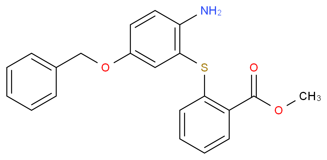 4-Benzyloxy-2-(2'-carbomethoxy)thiophenylaniline_分子结构_CAS_329217-05-2)