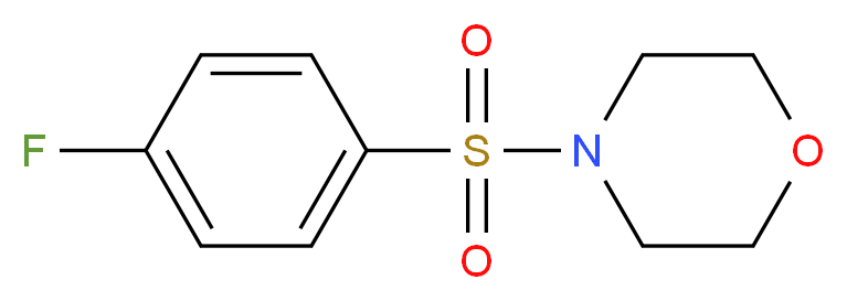 4-[(4-fluorophenyl)sulfonyl]morpholine_分子结构_CAS_383-23-3)