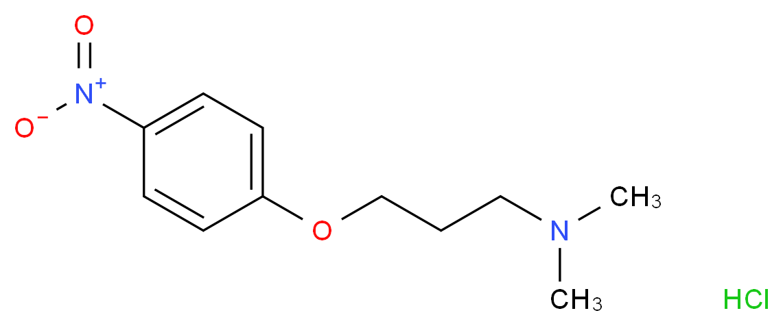 dimethyl[3-(4-nitrophenoxy)propyl]amine hydrochloride_分子结构_CAS_91430-80-7