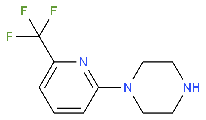 1-[6-(trifluoromethyl)pyridin-2-yl]piperazine_分子结构_CAS_127561-18-6