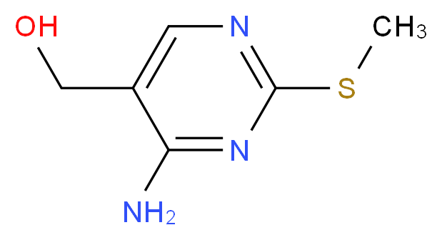 (4-Amino-2-(methylthio)pyrimidin-5-yl)methanol_分子结构_CAS_588-36-3)