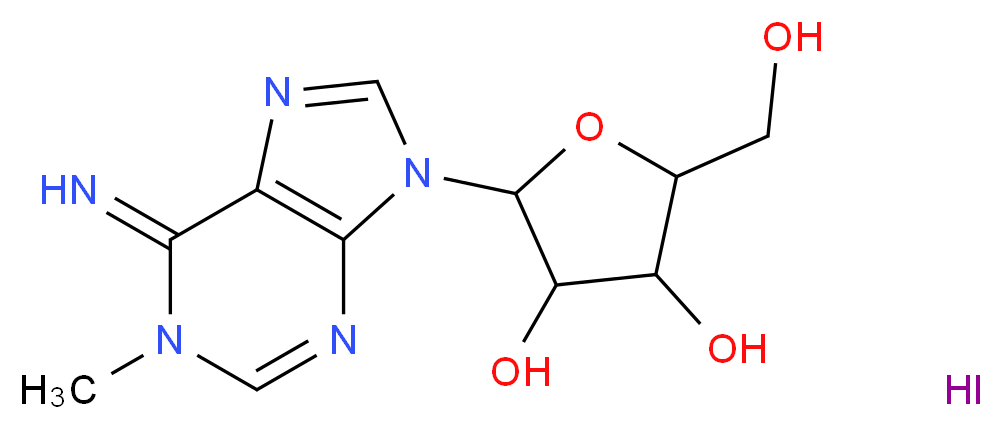 1-Methyladenosine hydriodide_分子结构_CAS_34308-25-3)