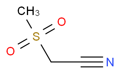 (甲磺酰)乙腈_分子结构_CAS_2274-42-2)