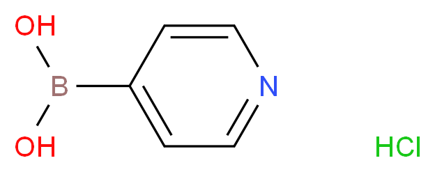 吡啶-4-硼酸盐酸盐_分子结构_CAS_913835-65-1)