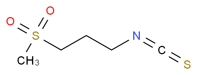 1-isothiocyanato-3-methanesulfonylpropane_分子结构_CAS_505-34-0